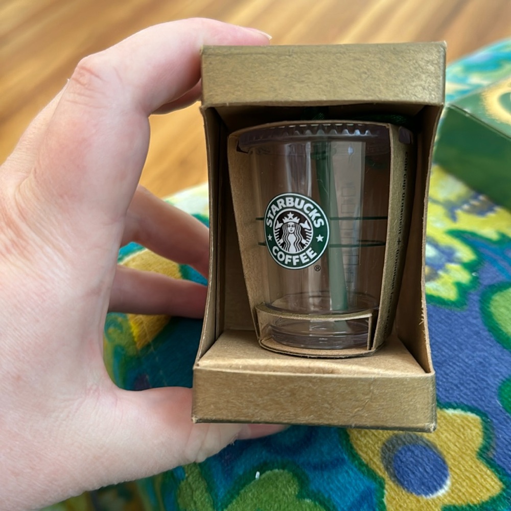 Starbucks Cup/ Straw Ornament